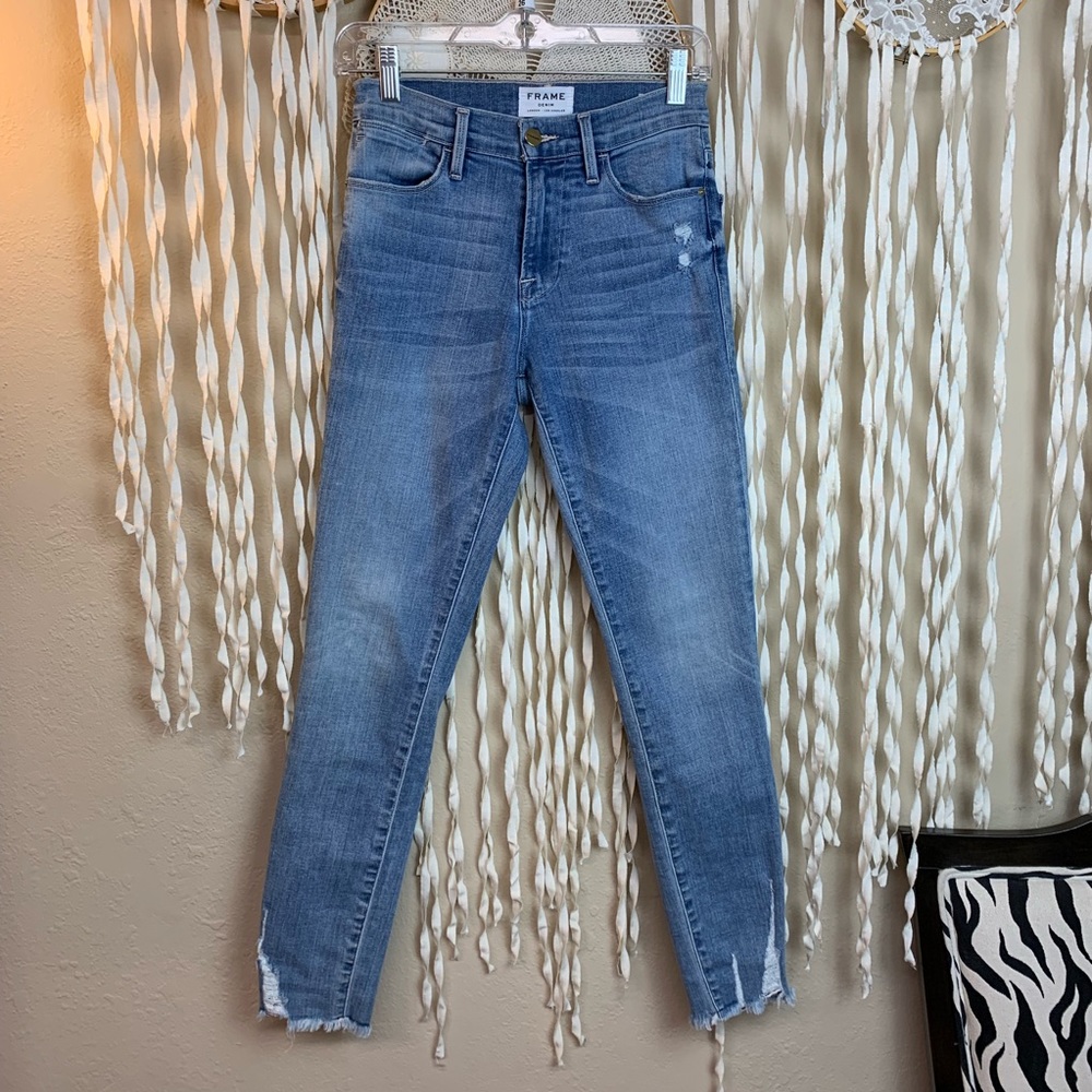 SOLD Frame Denim Blue Le High Skinny Size 26 - Picture 1 of 10